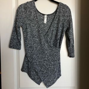 Lovely Day - Grey Wrap Shirt